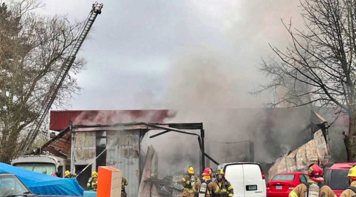 2-Alarm Fire Consumes Tigard Auto Repair Shop Tigard Auto Shop Fire