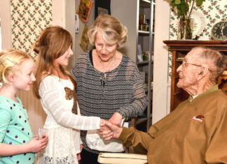 Curtis Tigard celebrates 109th Birthday Tigard greeting guests at his 108th birthday. Photos courtesy of the Tigard Historical Association.