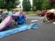 Tigard’s Festival of Balloons kicks off with emergency landing in Summerfield After the inflated balloon was "walked" across Summerfield Drive to the Clubhouse parking lot and deflated, the crew rolled up the balloon and stuffed it into a canvas bag