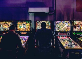Trio of Entertainment options comes to Downtown Tigard David Bartlett playing his favorite machines.