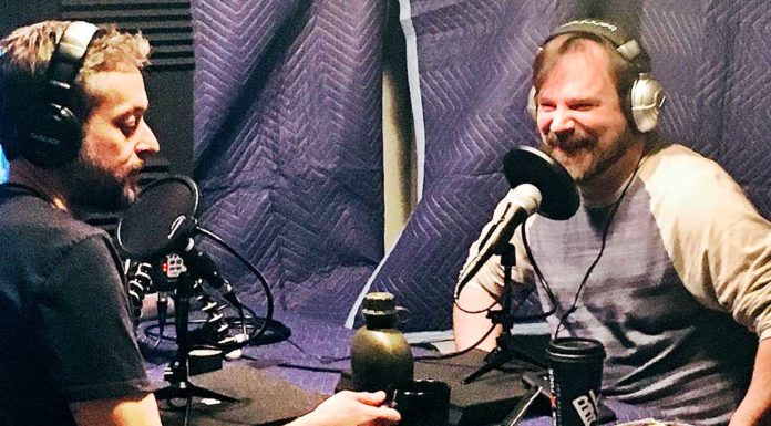 Stories Of Galaxies Far Away, Right Here in Tigard… Michael Curtis (left) and Tim Ramaekers working on a new episode of The Adventures of the Awkward Screw.