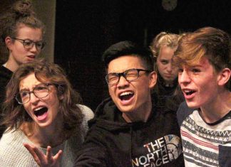 Tigard High School Takes You to Funkytown Jasmine Schroeder, Gavin McLeod, and Nguyen Dinh play the Three Little Pigs in Tigard High School’s Shrek the Musical, playing November 15-23.