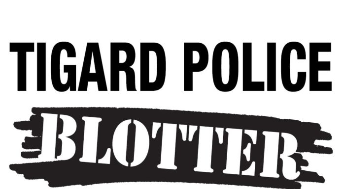 Tigard Police Blotter: May 2020