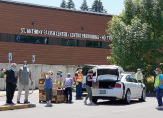 St. Anthony Parish Participates in USDA Free Food Boxes