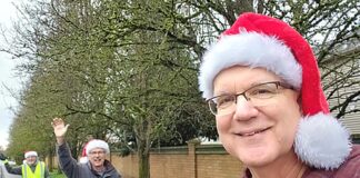 Walkers Boost Drivers’ Morale, Help Wildfire Victims