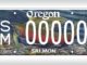 Oregon’s classic salmon license plate gets a new look