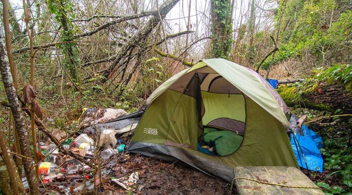 City putting unprecedented resources into addressing homelessness in Tigard A camp along Fanno Creek.