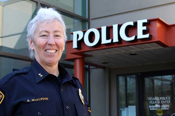 Tigard Police Chief Kathy McAlpine