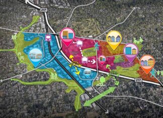 City presents vision for Washington Square Regional Center The proposed Washington Square Regional Center Plan envisions a large amount of new housing.