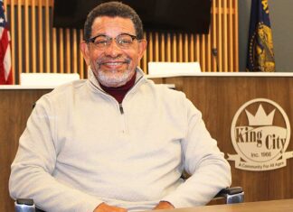 Retiring King City Mayor Ensures City Will Have Smooth Transition Mayor Ken Gibson sits in the King City City Hall Council Chambers