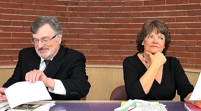 Mask & Mirror to Present “Love Letters” Love Letters cast members Peter Bolger and Rebecca Rowland-Hines.