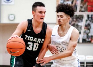 Tigard basketball faces top teams in Les Schwab Invitational Douglas Bailey (30) was the third-highest scorer for the Tigers.
