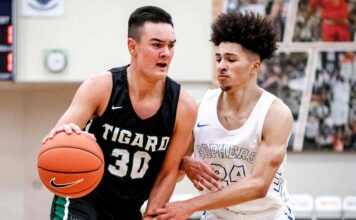 Tigard basketball faces top teams in Les Schwab Invitational Douglas Bailey (30) was the third-highest scorer for the Tigers.
