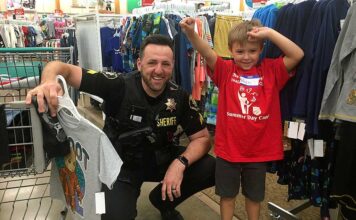 WCSOF provides support for Washington County Sheriff’s Office programs and services Shop With A Cop.
