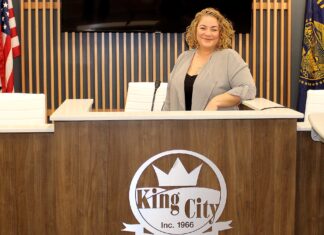 Mayor’s seat feels pretty comfortable to Jaimie Fender New King City Mayor Jaimie Fender.
