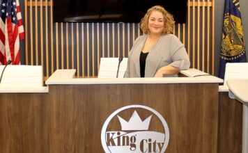 Mayor’s seat feels pretty comfortable to Jaimie Fender New King City Mayor Jaimie Fender.