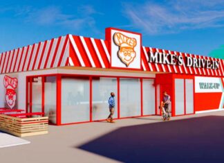 Mike’s Drive-In is Coming to Tigard! Rendering of upcoming Mike's Drive-in location at former Subway location at 11634 SW Pacific Highway in Tigard.