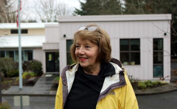 From her front yard, Danice Tombleson has looked down on the Tigard Senior Center since it was built, and she can’t imagine a four-story building being built next to it.