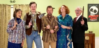 Cast in photo, left to right: Diana LoVerso, Blaine Vincent III, Jeff Ekdahl, Patricia Alston, Bud Reece