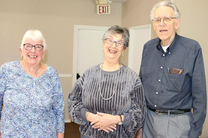 Surrounding King City Music Club founder Muriel Dresser in the center are co-directors Lynn Turner (left) and Ray Beyer.