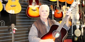 Ron Royse, shown here at Tigard Music, has played guitar since high school and still plays frequently with a three-piece band called Sandpoint.