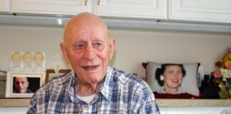 Roland Whitely reminisces about his World War II experiences as a gunner on Merchant Marines ships transporting military supplies around the world
