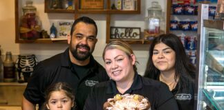 Mom and pop bakeshop Good Cake Bakery rises from deep, delicious lineage Edgar Contreras and Jay Burton with their children Dannale (3) and Ludwika (13).