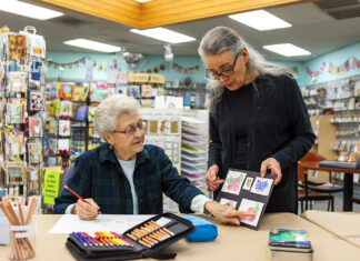 Local Business Spotlight: Main Street Stamp & Stationery Deborah shares her years of creative experience with her students.