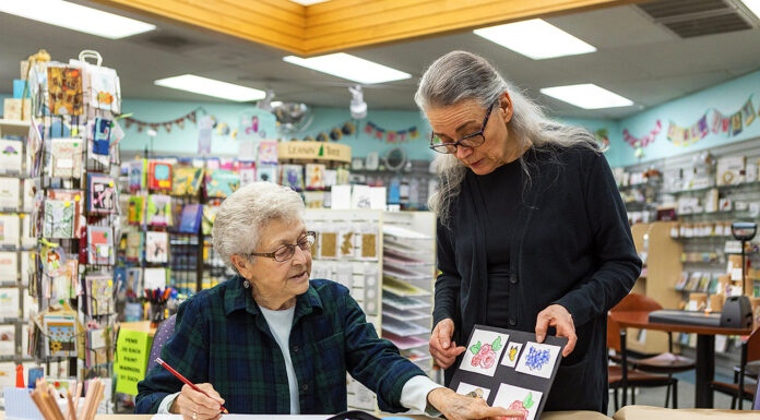 Local Business Spotlight: Main Street Stamp & Stationery Deborah shares her years of creative experience with her students.