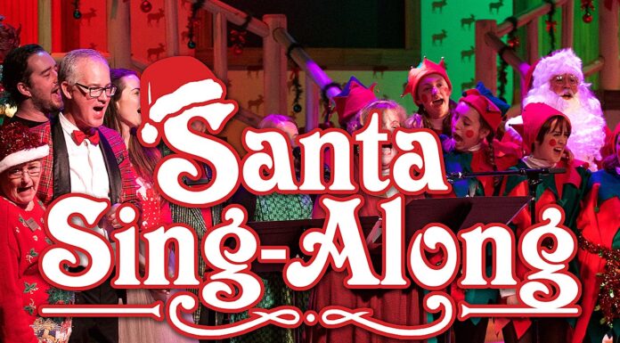 Santa is Touching Down at Broadway Rose Theatre
