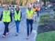 Officials walk Hall Boulevard to keep a Spotlight on its Dangers Mayor Heidi Lueb, U.S. Rep. Andrea Salinas, and State Rep. Ben Bowman (L-R) walking along Hall Boulevard to observe conditions and talk next steps