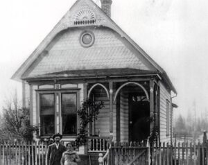 The John Tigard House, soon after being constructed in 1880