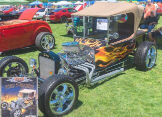 The man behind Landmark Ford has a generous heart Rick Cram’s 1923 Ford T Bucket at the 2022 Tigard Festival of Cars.