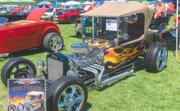 The man behind Landmark Ford has a generous heart Rick Cram’s 1923 Ford T Bucket at the 2022 Tigard Festival of Cars.