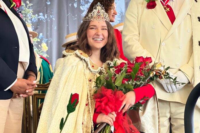 Deja Fitzwater was crowned the 109th Queen of Rosaria at the Rose Festival in June. The recent Tigard High graduate is the school’s first Rose Festival Queen. courtesy/Portland Rose Festival