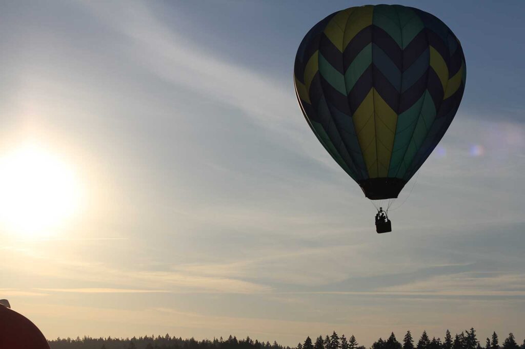Pilot Koh Murai and his balloon, Firenze, take off Friday morning from Cook Park.