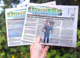 Help us make sure your Tigard Life is delivered each month!