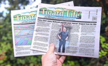 Help us make sure your Tigard Life is delivered each month!