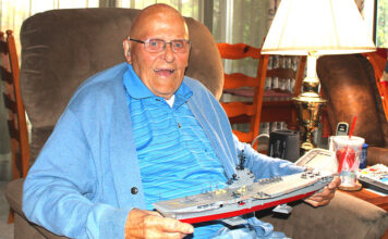 WWII Navy veteran is honored twice on Veterans Day