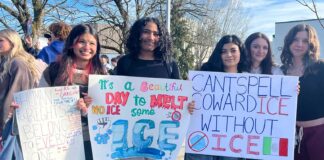 Over 100 Tigard High School Students Walk Out for “Free America” protest