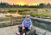 A Walk with David Quammen Stephen Alexander’s daughter, Morgan, takes in the sunset at Cook Park, a beautiful place to learn about science writing.