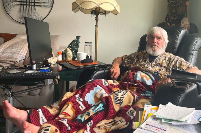 71-year-old Tigard resident Donald Myers in his apartment on Tuesday, April 6.