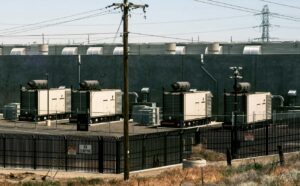 A data center facility near Boardman, Oregon on May 18, 2026, is one of many that have been built in the state and in Washington along the Columbia River Gorge during the last few years.