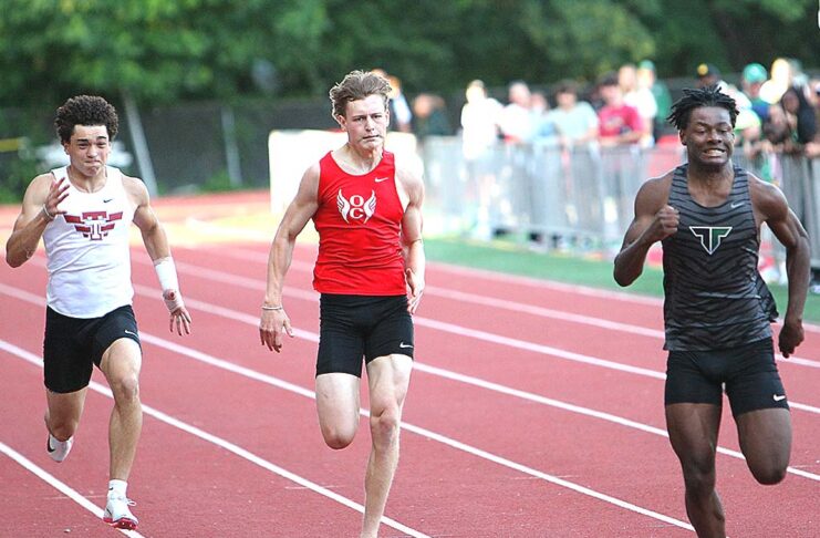 Tigard sports wrap up spring season Tigard’s Marcus Burton (right), seen at the Three Rivers League meet, captured the 200 meter state title to wrap up an impressive senior season.
