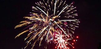 Tigard fireworks return for July 4; King City partners for ‘One Big Fourth’ celebration Fireworks launch from Tigard High School during a pre drone era Tigard Old Fashioned 4th of July Celebration Courtesy Phil Pasteris.jpg