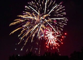 Tigard fireworks return for July 4; King City partners for ‘One Big Fourth’ celebration Fireworks launch from Tigard High School during a pre drone era Tigard Old Fashioned 4th of July Celebration Courtesy Phil Pasteris.jpg