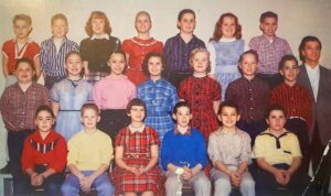 Lou Crucchiola's 1958 sixth grade class, which Ray Burman, Randy Volk and Terry Pederson were all students in.