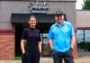 New Locally-owned Wellness Spa Gives a ‘Hug to the Nervous System’ Business Partners Tonie Lough (left) and Chad Jackson stand in front of their newly opened SolVita Wellness Spa.