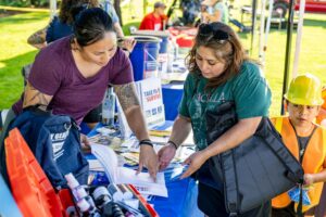 A booth at the Tigard CERT fair