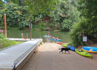 Tigard Kicks Off Construction on New Dock at Cook Park Cook Park’s current boat ramp and the recently installed boarding dock host a mix of kayakers, anglers, and visitors on a busy summer day. Construction is now underway to add a new ADA-accessible dock, which will supplement the existing infrastructure to improve river access for all abilities and help reduce weekend congestion.